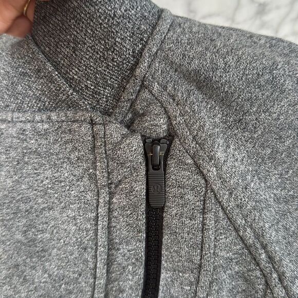 Lululemon Back To It Wrap Heathered Gray Sweater Jacket Sz 2 - Picture 2 of 8